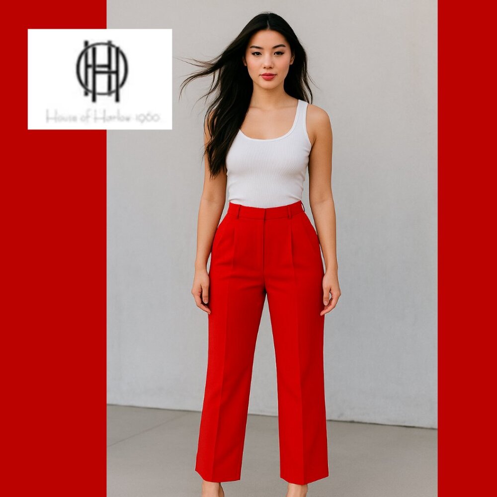 NWT House of Harlow 1960 Red Suit Pants